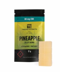 CBD Jelly Bomb (Pineapple) – Twisted Extracts – 80mg CBD